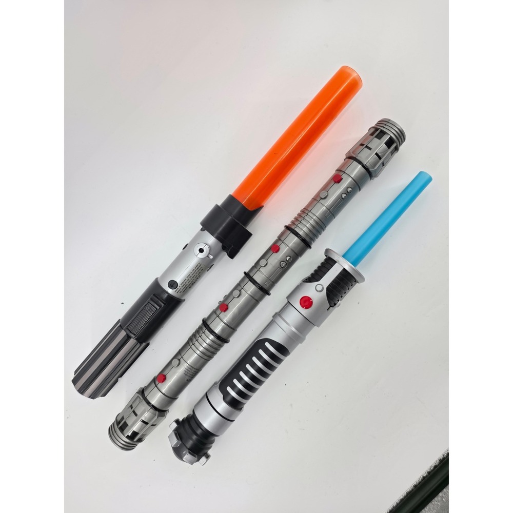 Star Wars Lightsaber Toy Lot 1996 1999 Darth Vader Maul Obi-Wan Hasbro Lucasfilm